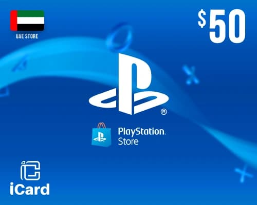 بطاقة بلايستيشن نتورك -  بطاقة 50 دولار (المتجر الإماراتي)