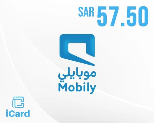 بطاقة موبايلي 57.50 ريال