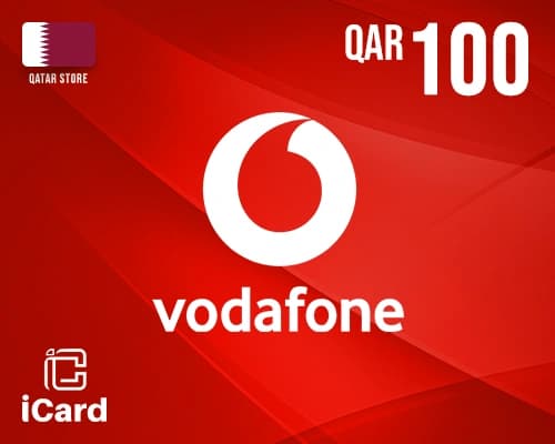 بطاقة فودافون 100 ريال قطري