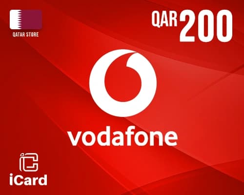 بطاقة فودافون 200 ريال قطري