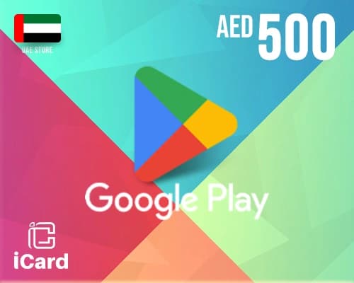 بطاقة جوجل بلاي 500 درهم (المتجر الاماراتي)