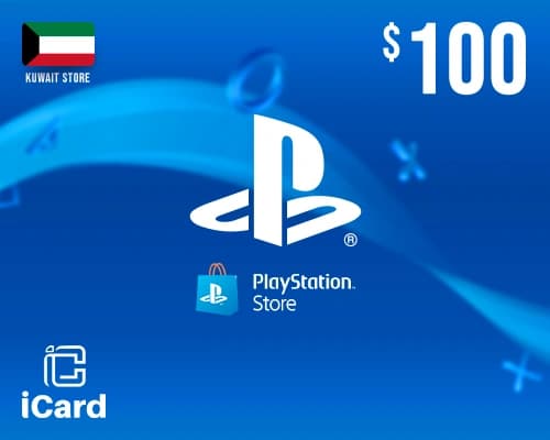بطاقة بلايستيشن نتورك -  بطاقة 100 دولار (المتجر الكويتي)