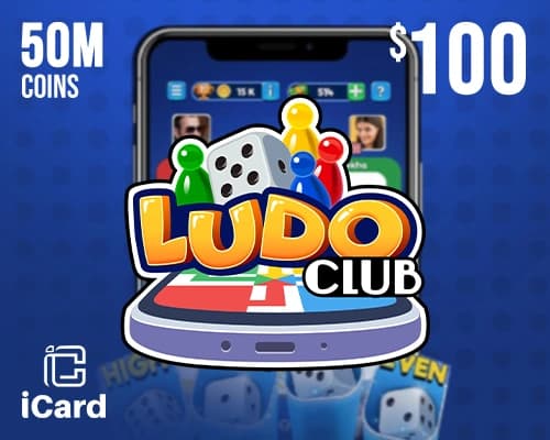 لودو كلوب 100 دولار - 50 مليون كوين