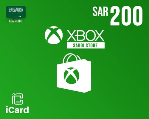 بطاقة مايكروسوفت اكس بوكس لايف 200 ريال المتجر السعودي تعمل داخل السعودية فقط