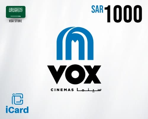 فوكس سينما بطاقة هدايا 1000 ريال